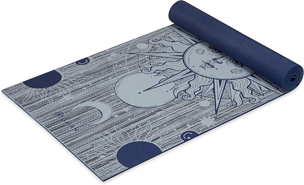 Gaiam Yoga Mat – Premium Print Reversible Extra Thick Non Slip Exercise & Fitnes