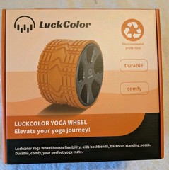 Luck Color Yoga Wheel Black New In Box Stretching