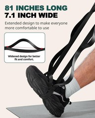 10-Loop Stretching Strap for Physical Therapy – Ideal for Yoga, Rehab & Mobility