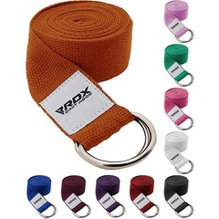 Yoga Strap Belt by RDX, Yoga Blocks and Strap, D-Ring Buckle, Adjustable Belt