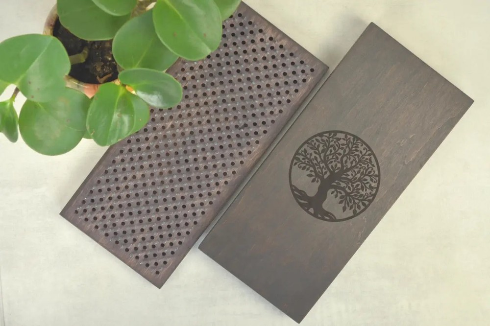 Sadhu Board “Tree of Life” Galvanized Nails 10 mm/0.4 inch