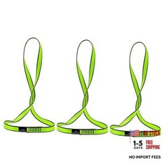 18MM Nylon Climbing Sling Runner 23KN CE2008/EN566 Rock Green|60cm/24inch|3PCS
