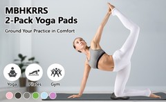 2 Pack Yoga Knee Pads Mat Set – Extra Thick Foam Kneeling Pad Cushion for Knees,