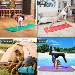 ProsourceFit High Density Extra Thick 1/2-Inch 71-Inch Yoga Pilates Mat