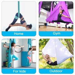 Aerial Hammock, 16.4ft 9.2ft Swing Set for Anti-Gravity Yoga, Dance, Acrobatics