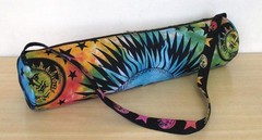 Indian Multi Tie Dye Sun Yoga Mat Carrier Bag Mandala Large Shoulder Strap