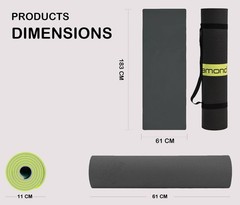 Fitness Mat | Yoga Mat Made of TPE, Non-Slip, Eco-Friendly and Durable…