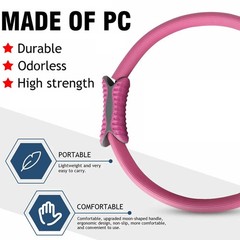 Dual Grip Pilates Ring Body Sport Fitness Magic Circle Weight Exercise Yoga US