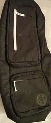 Manduka Yoga Mat Bag Multiple Pockets Adjustable Strap & Position Grey Black Lg