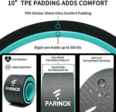 Dual Yoga Wheel Set for Deep Tissue Massage – 10MM Eco-Friendly Padding