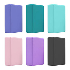 EVA Yoga Block Solid Color Yoga Balance Bricks Moisture-Proof High Density Yoga