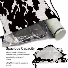 Gym Backpack Animal Seamless Pattern Volleyball Bag Sports Backpack Black Spo…