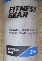 FITNESS GEAR YOGA MAT WITH STRAPS BLUE ANTI SLIP 3MM 71″L x 26″W BRAND NEW