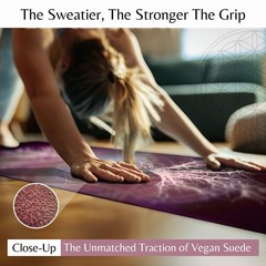 HIGHTOP Yoga Mat with Strap Non-Slip 6mm Thick, Premium Suede & TPE Tree-of-L…