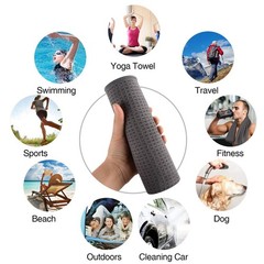 SUNLAND Microfiber Sports Workout Towels Fast Drying Fitness Sweat Towels for…
