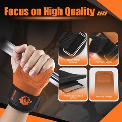 Lifting Straps Gym Wrist Straps for Weightlifting, Non-Slip & Adjustable, Per…