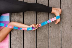 Extra Long Yoga Strap 8ft Cotton Material Mexicana Color Perfect for Stretching