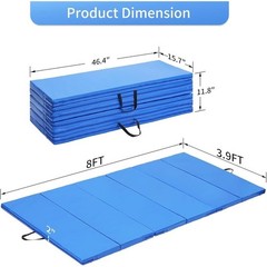 High Density EPE Foam Gym Mat Foldable Non-Slip Durable Yoga Gymnastics New