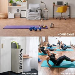 Yoga Mat Storage Racks, Home Gym Storage Rack for Foam Roller, Yoga Strap and…