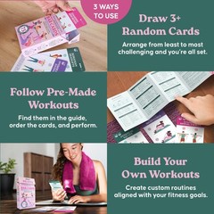 Zinsk 75 Pilates Bar Exercise Cards – Create Home Workouts that Sculpt and