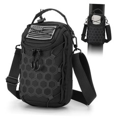 Magnetic Gym Bag, Magnetic Sling Bag with Water Bottle Holder for Men and Black