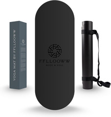 FFLLOOWW Non-Slip Eco-Friendly Yoga Mat 72.8″x26.8″ with Carry Strap