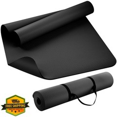 KEEP 10mm Thick NBR Yoga Mat 72×24″ Extra Large Exercise Fitness