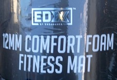 YOGA MAT EDX 12MM COMFORT FOAM FITNESS MAT NAVY BLUE