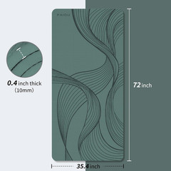 Extra Thick Non-Slip Yoga Mat 72″x36″ – Ideal for Home & Studio Workouts