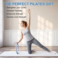 Pilates Ring 15 Inch Magic Circle Ring, Dual Padded Handles Pilates Exercise …