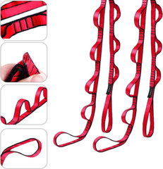 FOSER 2Pcs Daisy Chains, Yoga Hammock Extension Strap, 23KN Adjustable Nylon Cli