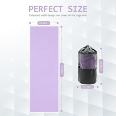 Hot Yoga Towel – Microfiber Non Slip Yoga Mat Towel with Grip Dot Sweat Absorben