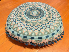 Embroidered Meditation Cushion