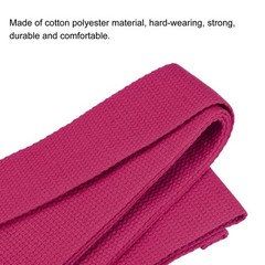 Yoga Strap-6FT Stretch Band with D-Ring for Pilates Stretch Workout, Rose Red