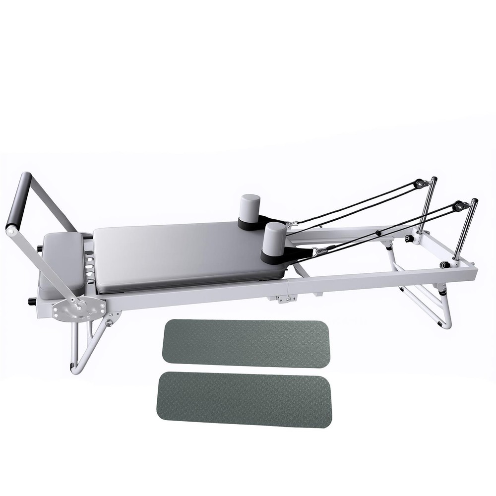 440Lbs Pilates Reformer Machine Foldable Pilates Equipment w/Adjustable Springs