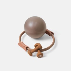 Pilates Prop Kit for Home Workouts- Includes Pilates Ring, Pilates Ball and 2…