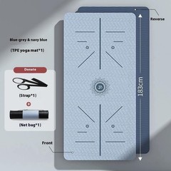 TPE Two-color Yoga Mat Thickened Non-slip