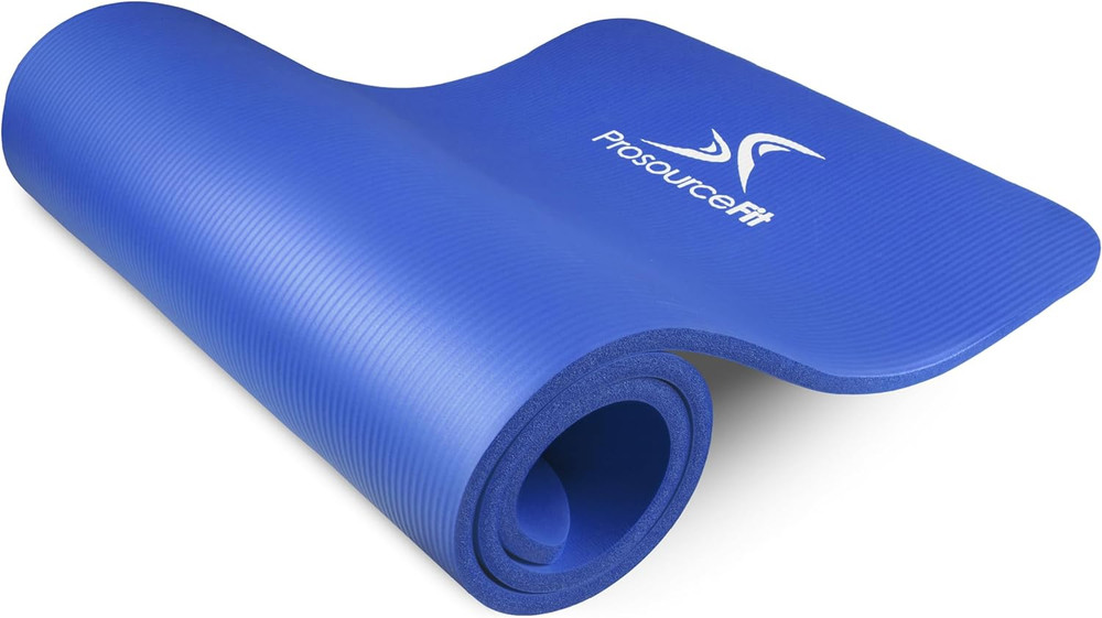 Extra Thick Yoga and Pilates Mat ½” (13mm), 71-inch Long High Density Exercise M