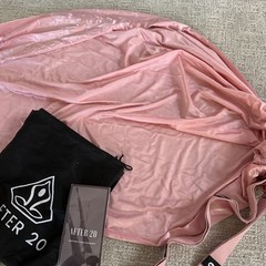 After 20 Yoga Hammock Swing Sling Trapeze Pink w Instructions Carry Bag