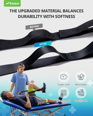 Trideer Stretching Strap Yoga Strap Physical Therapy for Home Workout, Exercise,