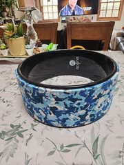 APANA 12″ YOGA WHEEL BLUE Camo PRINT STYLE # FLY269 12 inch