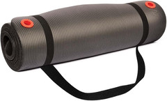 1/2 Inch Non-Slip Exercise Mat with Carry Strap for Men & Women – Thick Foam Sur