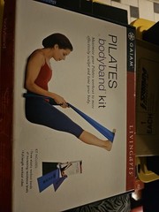 Vintage GAIAM Pilates Bodyband Workout Kit Toning W/VHS Video & 3 Bands