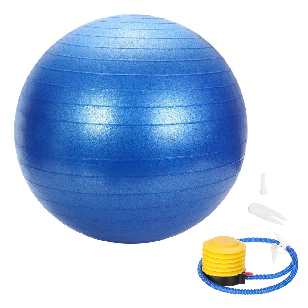 Yoga Ball, Exercise Ball 21.7″ & PVC & Blue Anti-Slip Stability Pilates
