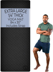 Extra Thick Yoga Mat Wide & Xl-Our 10Mm Extra Large Yoga Mat Thick Extra Wide an