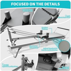Pilates Reformer Foldable Machine w/ 5 Adjustable Resistance Spring Up to 550LBS
