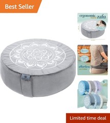 Tibetan Meditation Cushion – Plush Velvet Floor Pillow with Buckwheat Filling