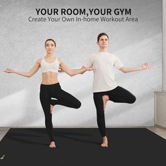 Yoga Mat for and Men, Extra Long and Wide Exercise Mat(72″x48″/84″x30″), Larg…