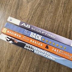 Lot of 4 Winsor Pilates DVDs Workout Set Ab Sculpting Back Fat Burn Basics VG+