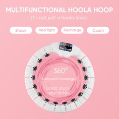 Smart Weighted Hula Hoop for Exercise+LED Counter Display+3 speeds of Vibrations